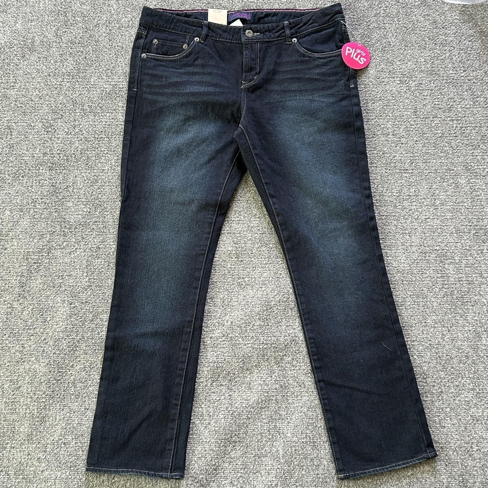 Levi's Jeans Girls 16 1/2 Plus Blue Slim Straight Stretch Denim Adjustable